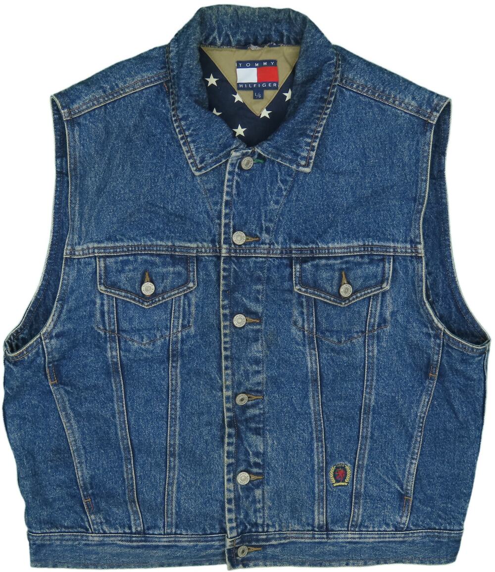 Tommy Hilfiger Denim Vest Star Lining Men’s Trucker Jean L